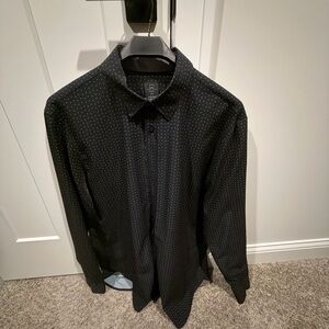 Michael Strahan Black Polka Dot Shirt